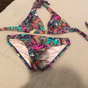 Shoshanna halter paisley bikini